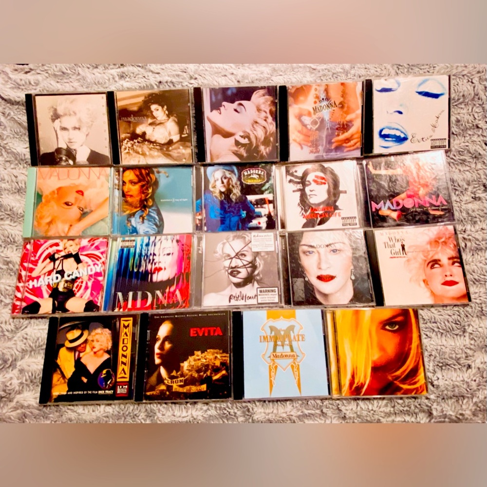 Ultimate MADONNA Studio Album/Soundtrack/Hits CD Bundle Collection Lot 21 CD’s